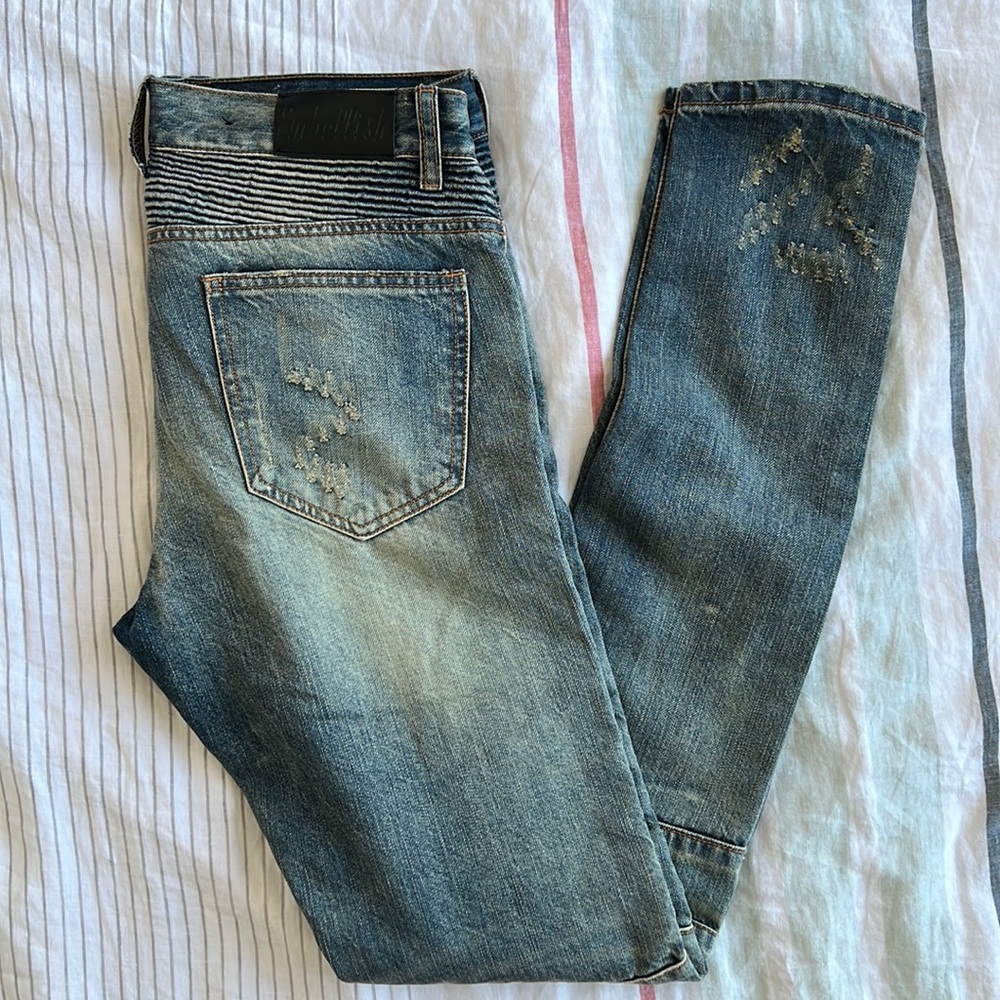 Embellish, Motocross, distressed, skinny jeans size 30